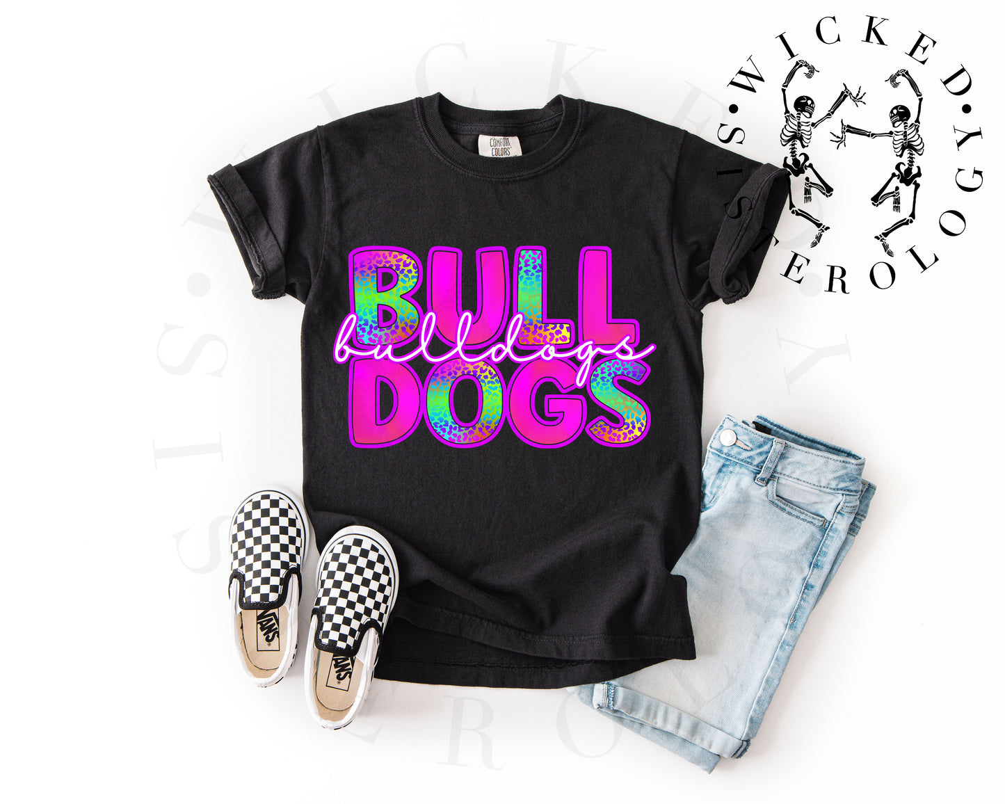 Bulldogs Pink Cheetah Glow