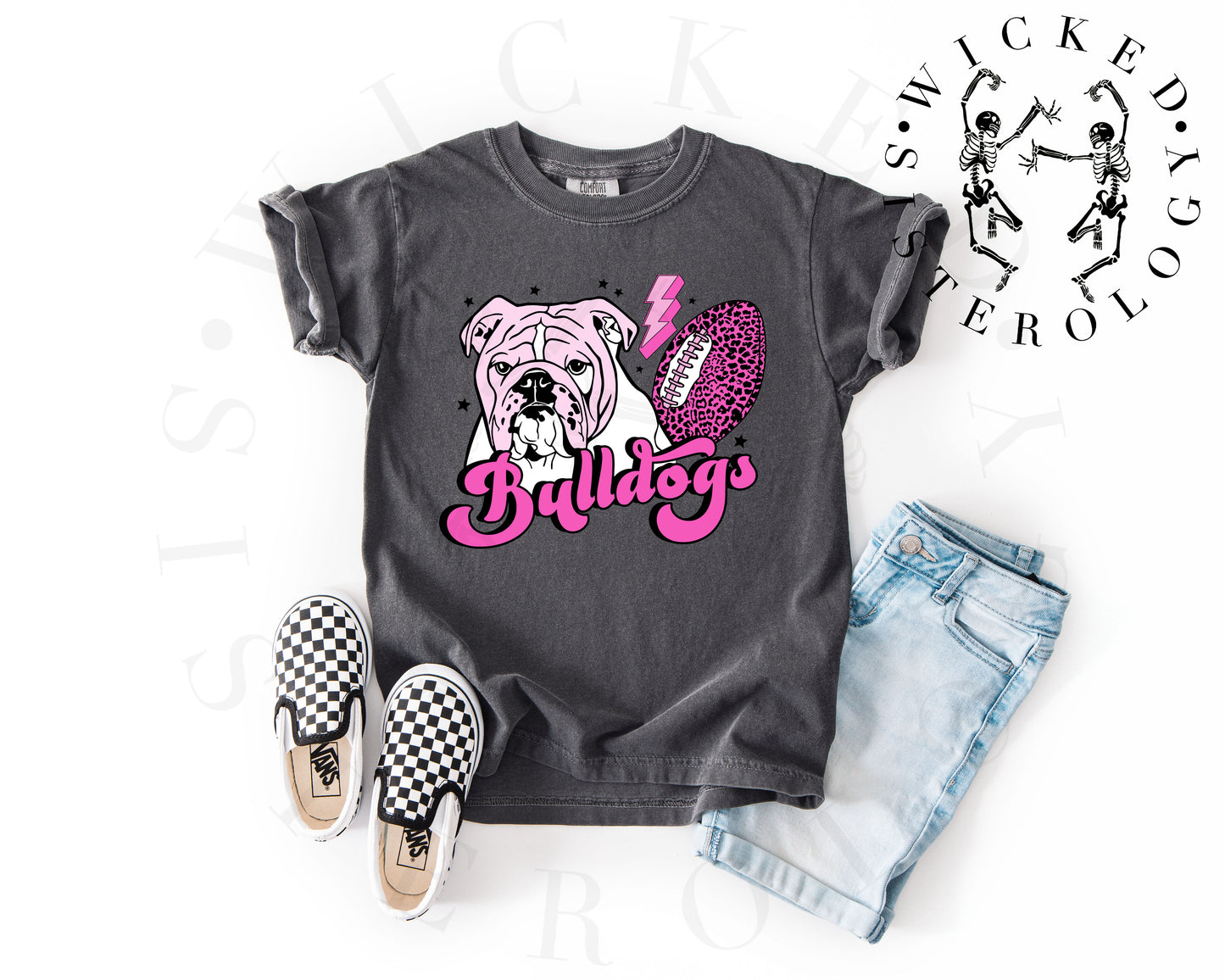 Bulldog Cheetah Bolt Pink