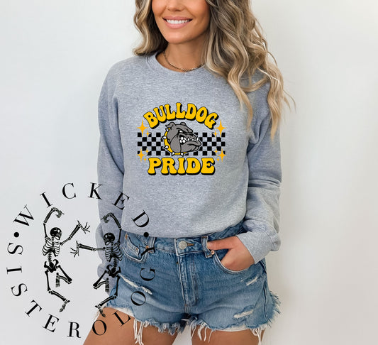 Bulldog Pride Checkered