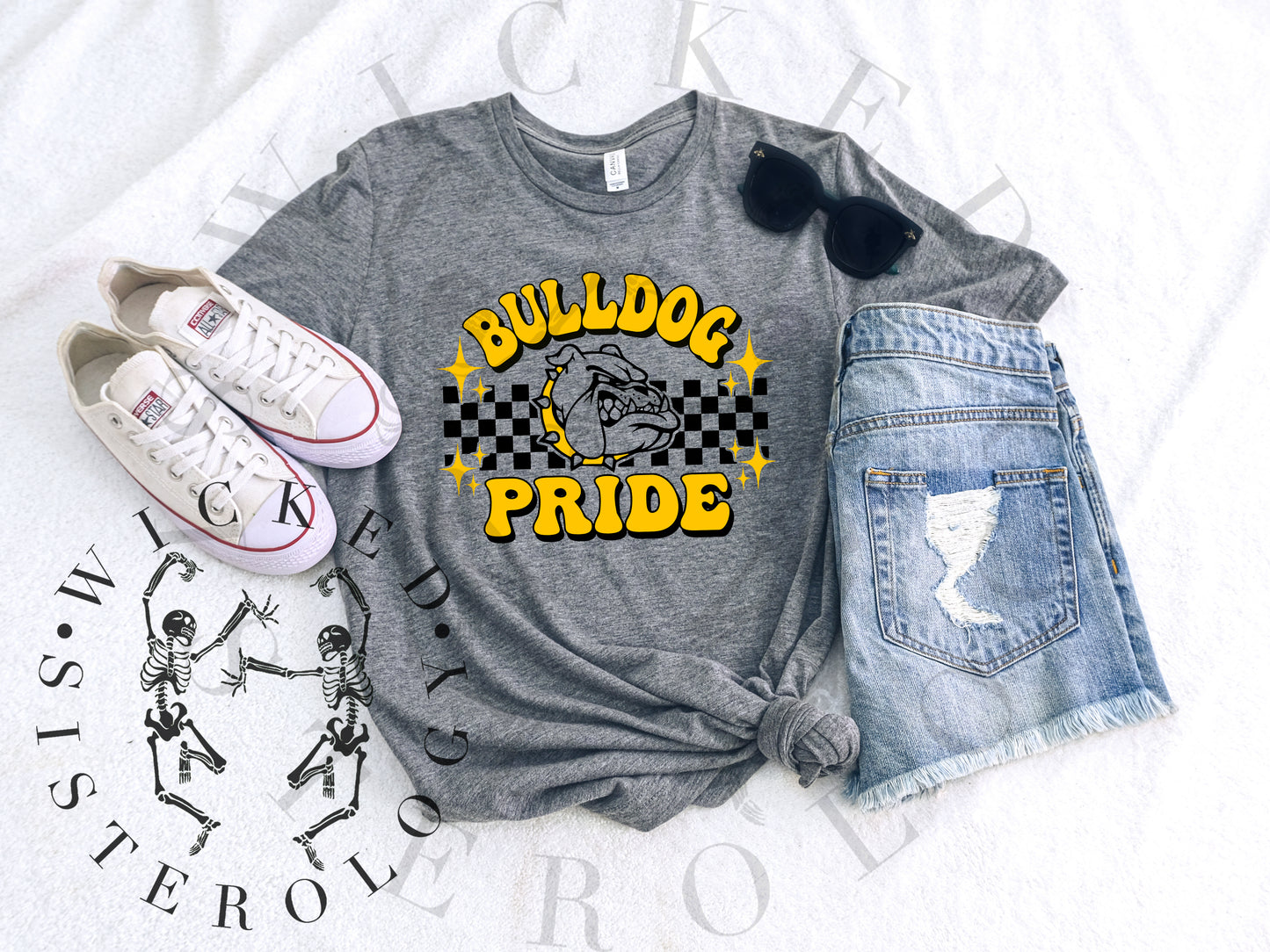 Bulldog Pride Checkered