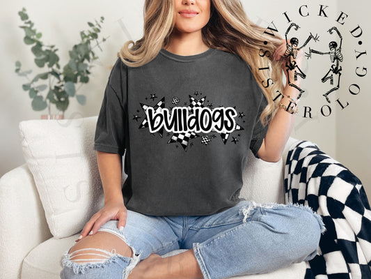 Bulldogs Checkered Stars