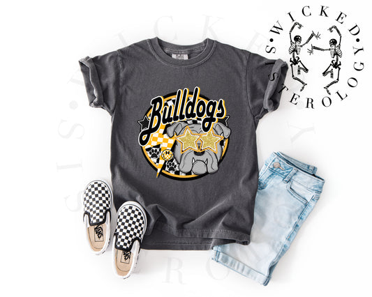 Bulldogs Glitter Star Eyes