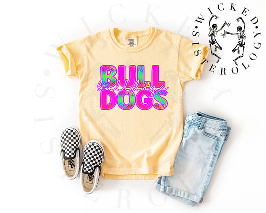 Bulldogs Pink Cheetah Glow