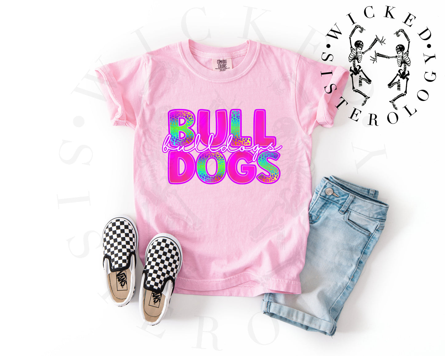 Bulldogs Pink Cheetah Glow