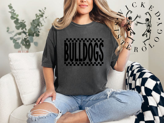 Bulldogs Top Bottom Checkered