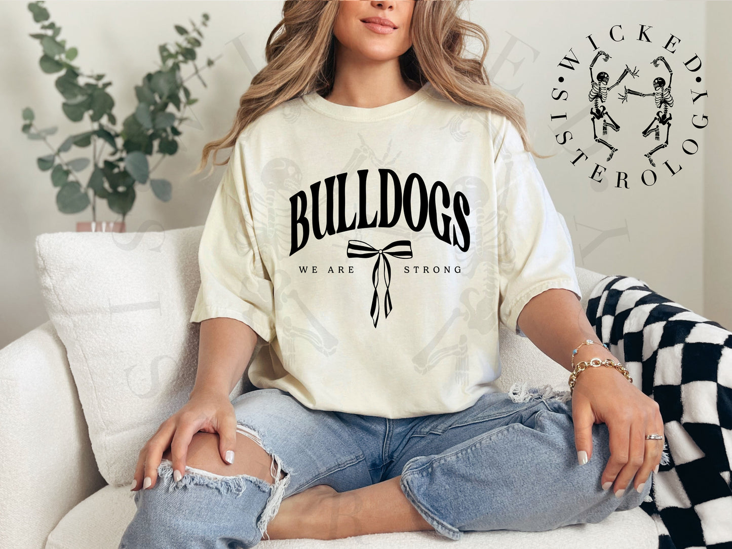 Bulldogs We Are Strong Bow