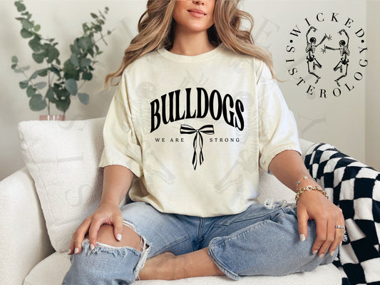 Bulldogs We Are Strong Bow