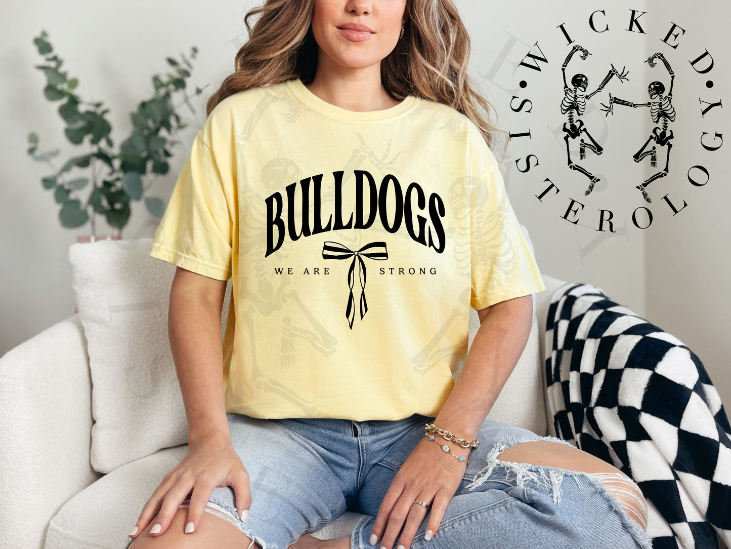 Bulldogs We Are Strong Bow