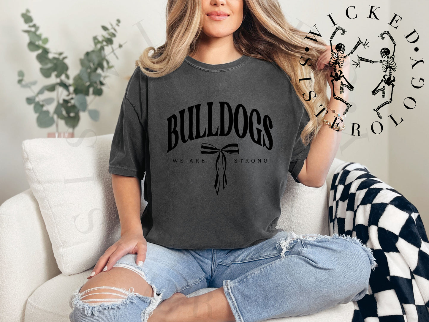 Bulldogs We Are Strong Bow