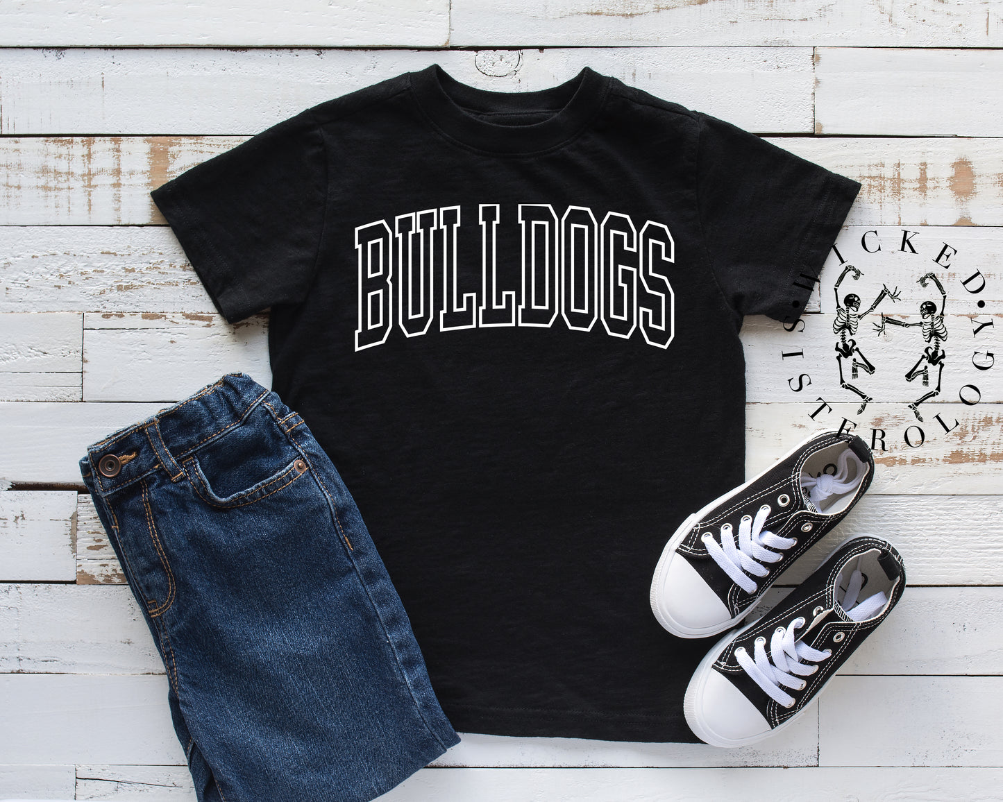 Bulldogs Arch Outline Toddler