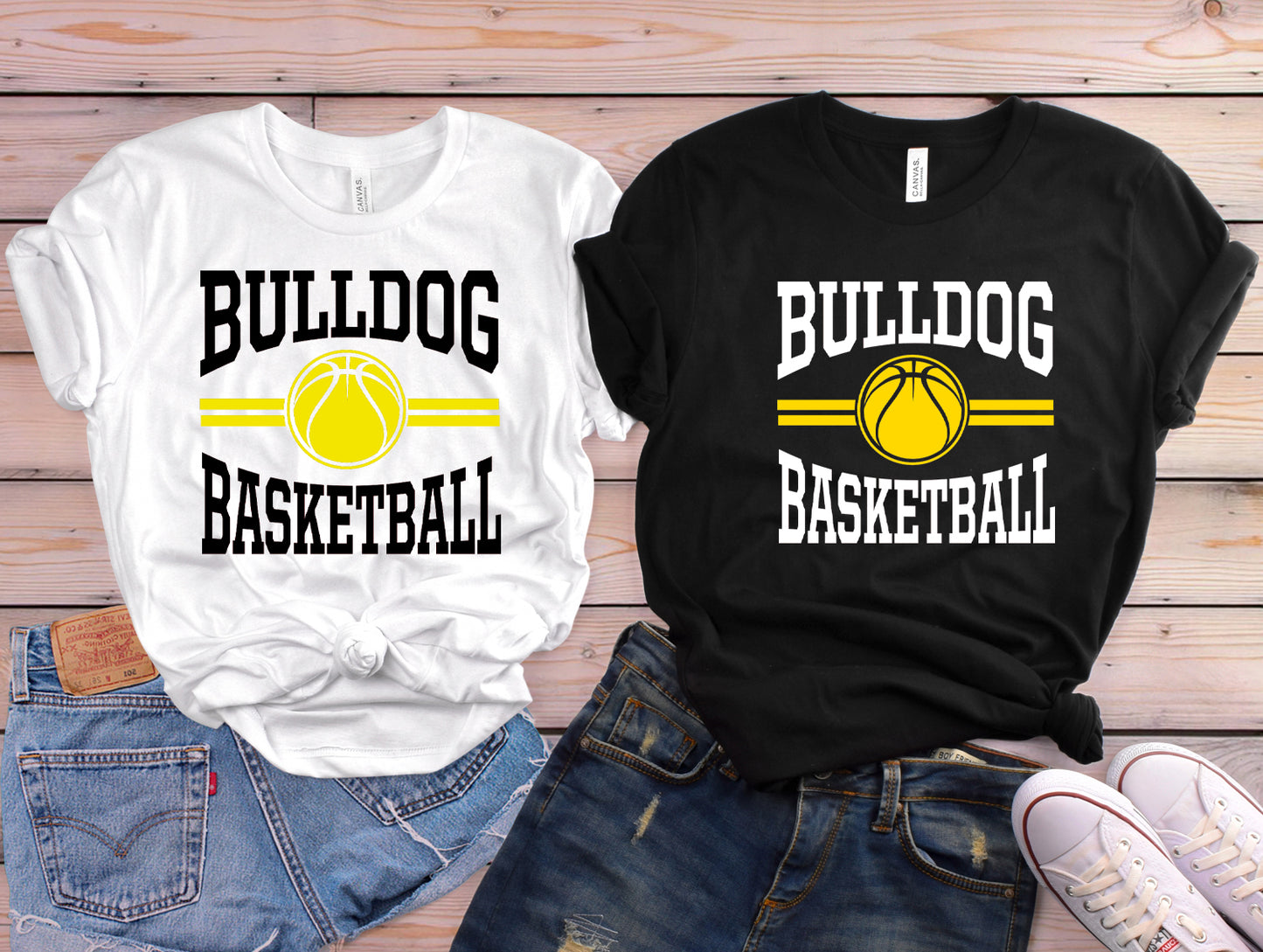 Bulldog Basketball Stripe